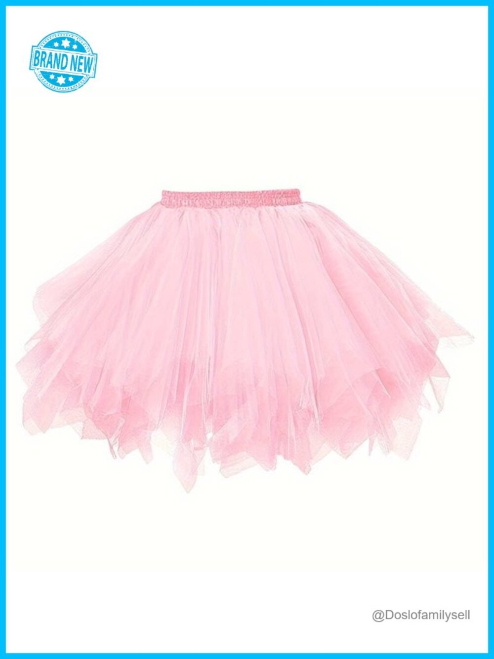 Adult 80s Tutu Skirt Layered Tulle Petticoat Halloween Costume